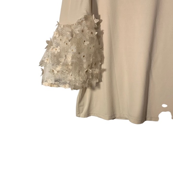 Evening by eci off white blouse size sz L - Picture 5 of 10